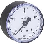 Bourdon tube pressure gauge ø 50 mm, DN 8 (1/4") axial