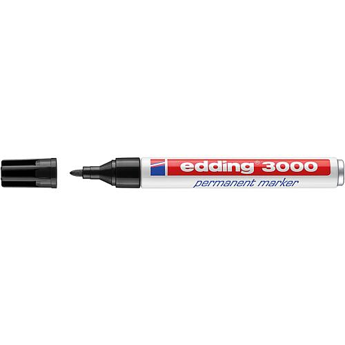 edding permanent marker 3000 black Line width 1.5 - 3 mm Round tip
