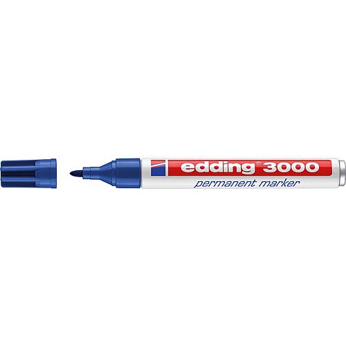 edding permanent marker 3000 blue Line width 1.5 - 3 mm Round tip