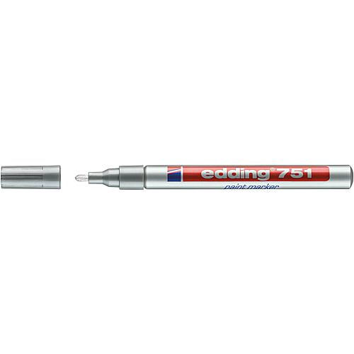 Marqueur Lackmarker 751 argent largeur de trait 1 - 2 mm pointe ronde