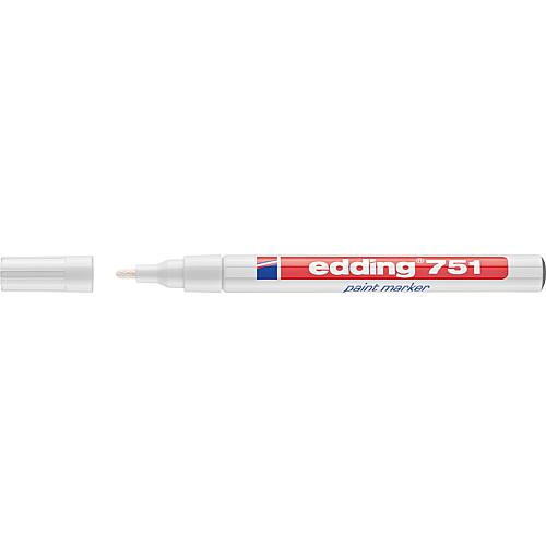 Marqueur Lackmarker 751 blanc largeur de trait 1 - 2 mm pointe ronde