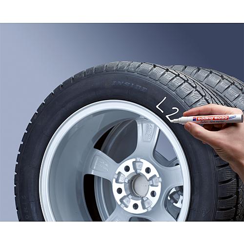Marqueur pour pneus edding® 8050 Anwendung 1