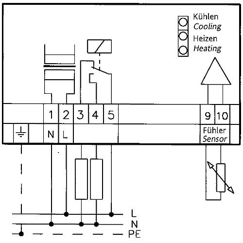 Thermostat TR 524 93 with remote sensor Standard 2