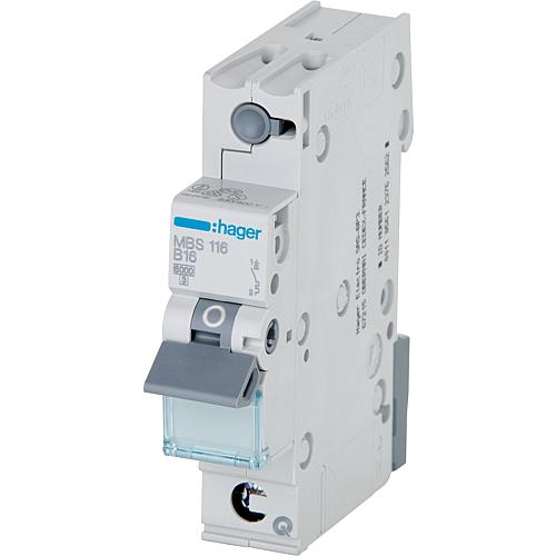 Circuit breaker haager, 6 kA, design with Quickconnect (locking) Standard 1