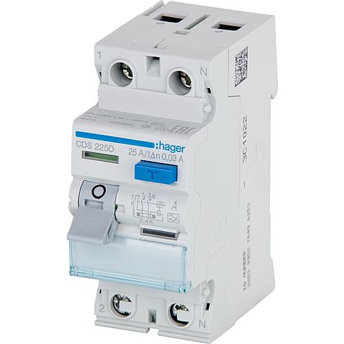 FI-Schalter DFS 4, Typ A, unverzögert, Ausführung mit Quickconnect (einrastend) Standard 1