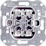 Flush-mounted rocker switch GIRA double toggle switch