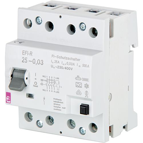 Disjoncteur différentiel EFI-R, type A, instantané