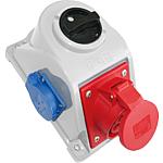 Switchable CEE wall socket
