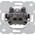 Flush-mounted shutter series switch/button inserts