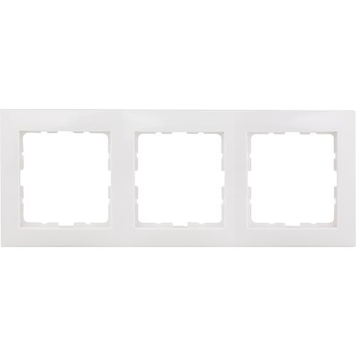 Cadre Berker 10138989, 3 crans S.1 blanc polaire, brillant, 1pc