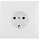 Earthed socket with cover plate, series S1 Standard 1