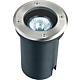 Spot LED encastre rond, avec GU10 , IP67, argente