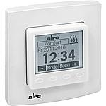 Electronic, flush-mounted room temperature controller, with single “Berlin” frame