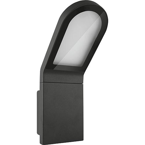 LED-Wandstrahler Ledvance 12W, 3000K, IP54, Farbe Grau