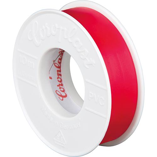 Electrical insulating tape, red Width 15mm Length 10mtr / 1 pc.