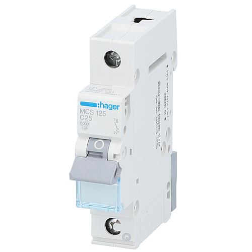 Circuit breaker Hager 1p,C25A,6kA,MCS125,QuickConnect
