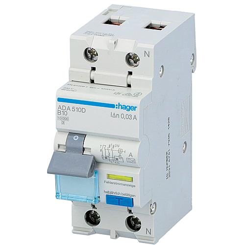 FI circuit breaker model A, instantaneous, design with screw mounting Standard 1