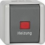 Surface-mounted emergency heating switch