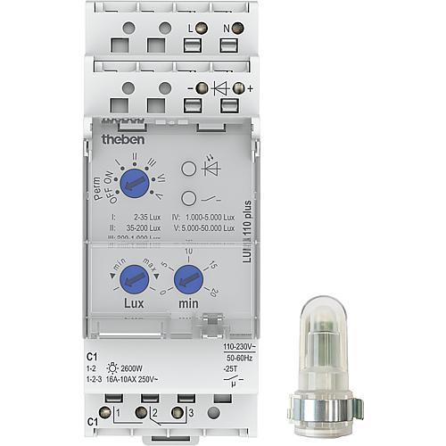 Interrupteur crépusculaire Luna 110 plus analogique Standard 1