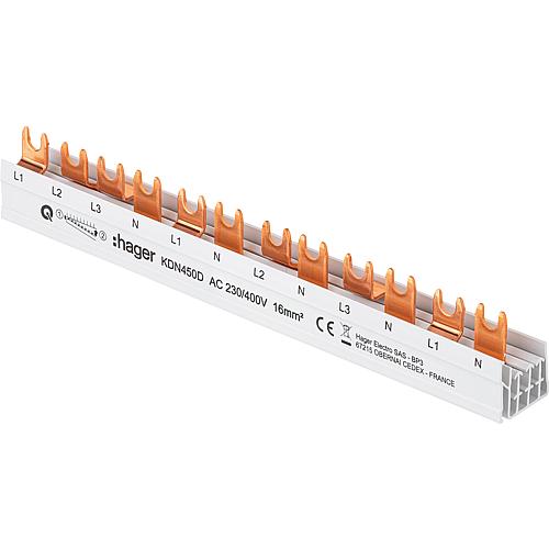 Phasenschiene Gabel, dreipolig/N Standard 1