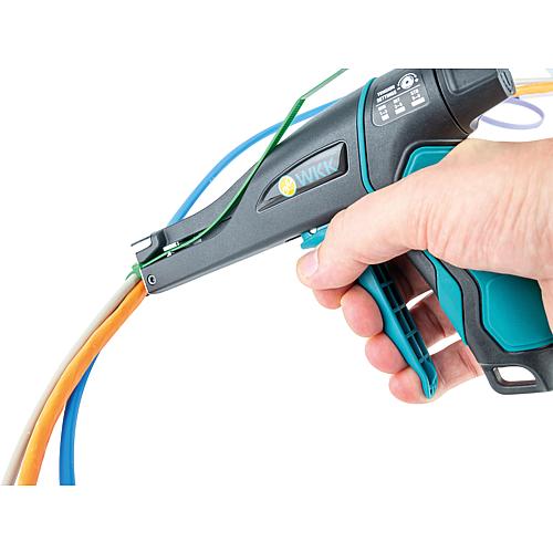 Cable tie pliers for working on cable ties with automatic cut-off mechanism