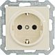 Flush-mounted earthed socket with extra child safety Standard 2