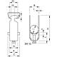 Bracket clamp (BBS clamp) with hammer head base, model 2056