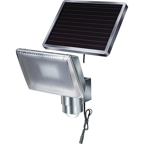 Solar LED wall floodlight SOL 80 ALU, with motion detector Standard 1