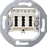 Flush-mounted connection socket TAE, 3-way