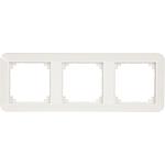 1-M frame Merten, 3-gang, polar white glossy, 1 piece