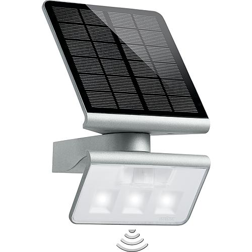 Sensor LED light XSolar L-S silver, 140¦ angle of coverage, neutral-white light, battery