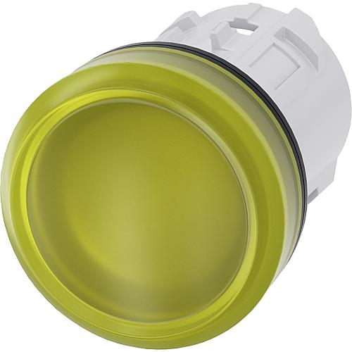 Signal lamp 22 m, round, yellow, Lens, smooth 3SU1001-6AA30-0AA0