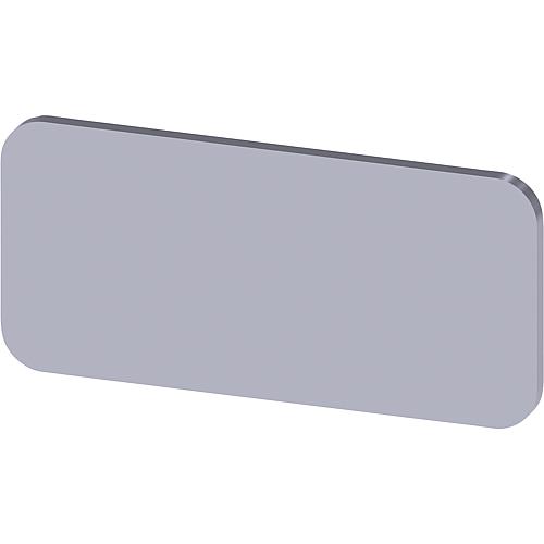 Bezeichnungschild 12,5x27mm, Schild silber 3SU1900-0AC81-0AA0, VPE=10 Stück