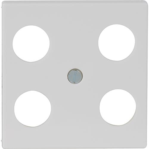 Cover plate, aerial socket, 4-part Standard 1