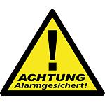 Aufkleber Alarmgesichert