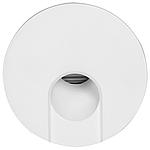 LED recessed wall luminaires for device sockets, round