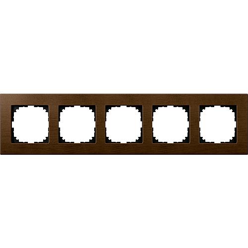 M-plan wood frame, walnut Standard 5