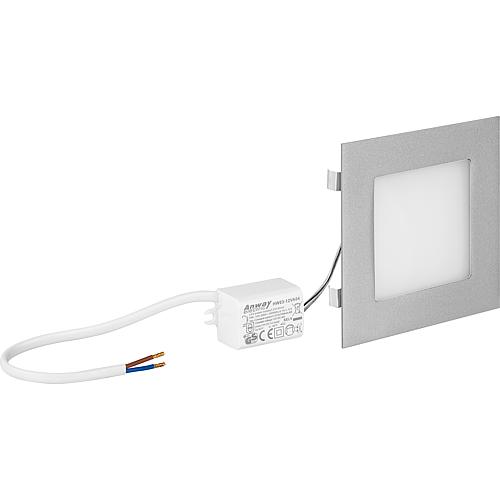 Recessed LED light - Nice, angular, 3.5 W Standard 1