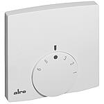 Room thermostat, surface-mounted, super-slim
