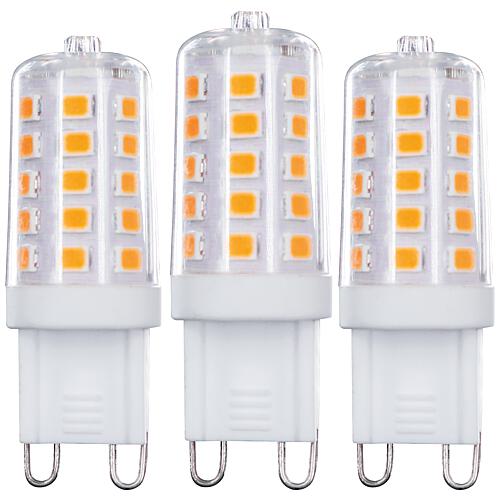Ampoules LED SMD - grain G9 transparent, pack de 3 Standard 1