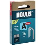 Fine wire staple Novus type A 53/14 galvanised, super hard