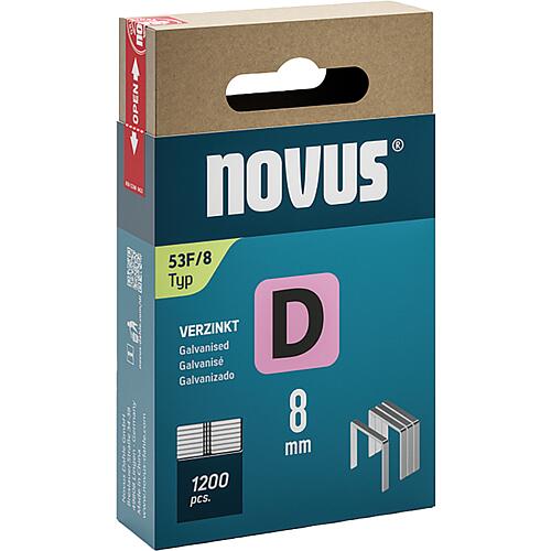 Flat wire clamp Novus type F 53F/8 galvanised Standard 1