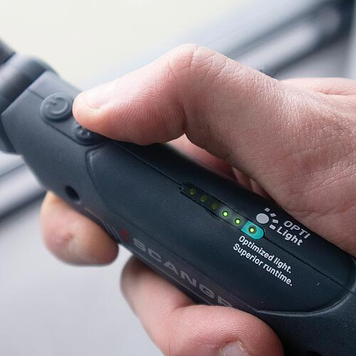Battery LED working lights scangrip® SLIM for LIFE, Handheld lights, 3.7 V with 2.6 Ah