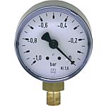 Bourdon tube vacuum gauge ø 50 mm, DN 6 (1/8“) radial