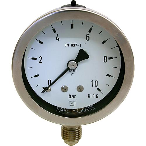 Manometer in Chemie-Ausführung ø 63 mm, DN 8 (1/4") radial Standard 1