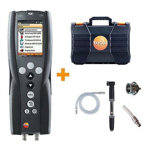Pressure and leakage measuring device testo 324 Basic Set