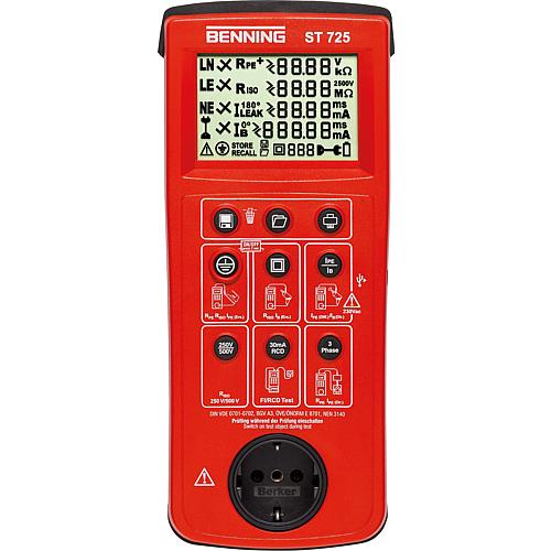 Device tester, mains- and battery-powered ST 725 Standard 1
