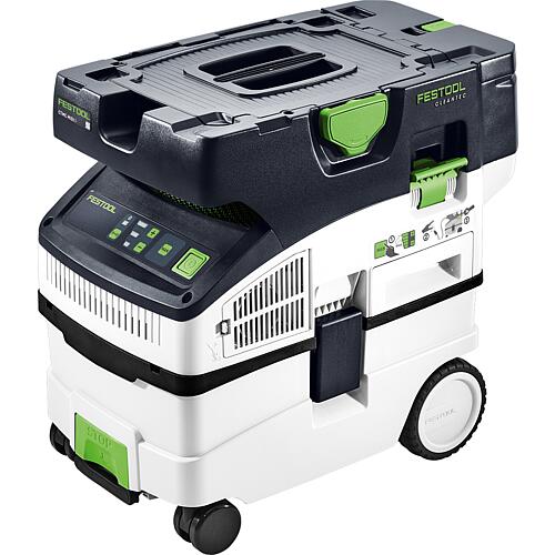 Cordless wet and dry vacuum cleaner Festool 2 x 18 V CTLC MIDI I-Plus, L-class, with 4x 5.2 Ah batteries and double charger