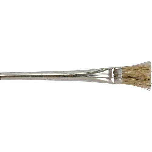 Brush with sheet steel shank and natural bristles, 15mm wide