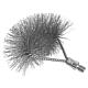 Steel wire rear panel brush, with M 10 ET Standard 1